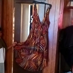 Multi Halter Dress (Semi Sheer)